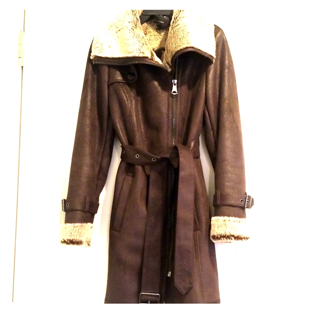 Leather coat